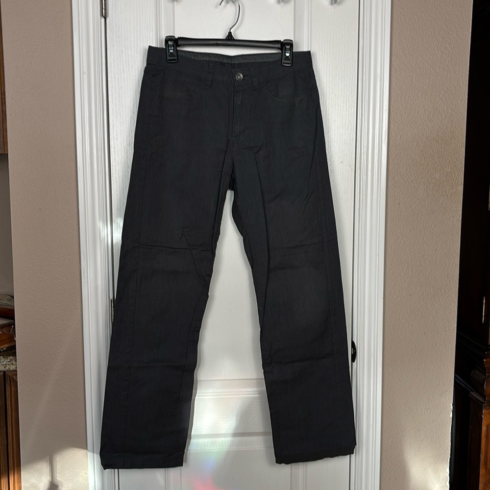 Calvin Klein Men's 100% Cotton Grey Flat Front Chino Size 30X32 Pants Pre-Owned